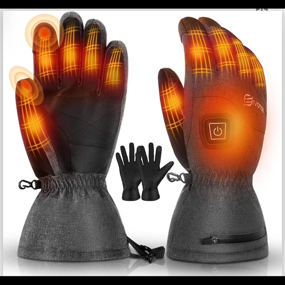 EIVOTOR Heated Gloves for Men & Women 2-in-1